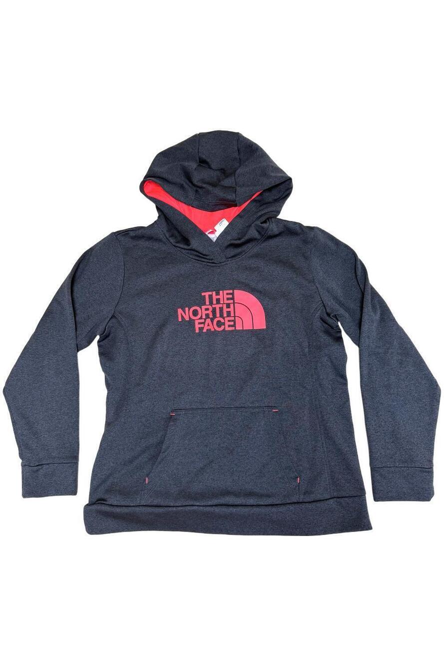 The North Face Women's Half Dome Pullover Hoodie Heather Black/Pink - Regular - Picture 1 of 2